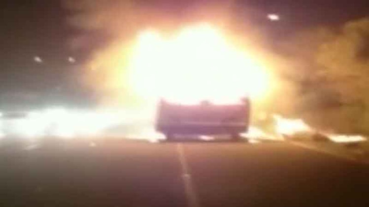 बस में सवार थे 60 यात्री