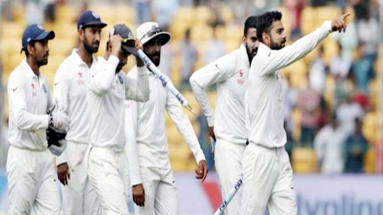 बंगलुरु टेस्ट में भारत की 75 रनों से जीत