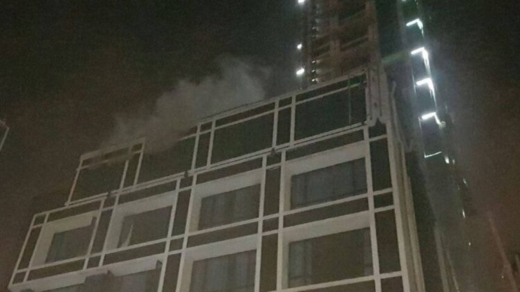 होटल में आग