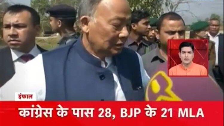 मणिपुर में कांग्रेस को 28 तो बीजेपी को 21 सीटें मिली हैं