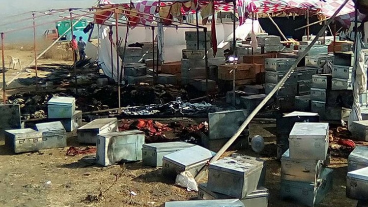 पद्मावती का सेट जलाया गया