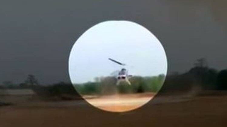 हेलीकॉप्टर की क्रैश लैंडिंग