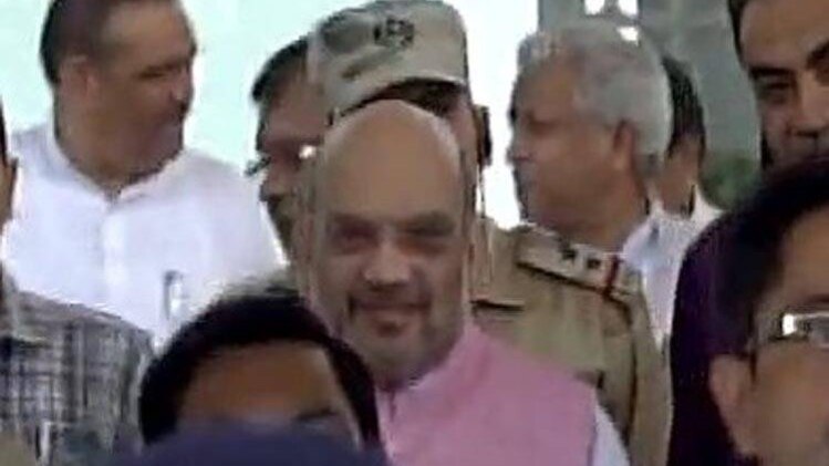 चंडीगढ़ में अमित शाह का रोड शो