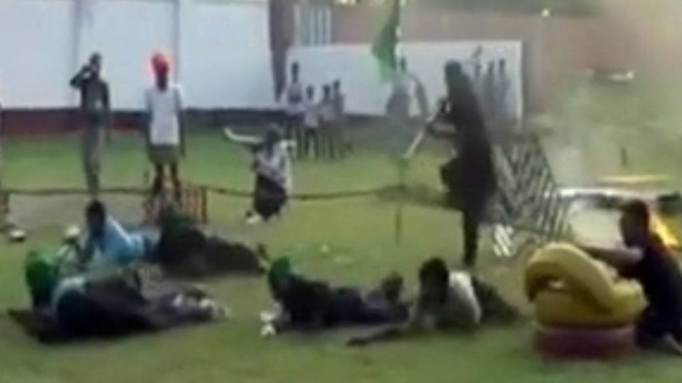 बजरंग दल के कार्यकर्ताओं ट्रेनिंग कैंप