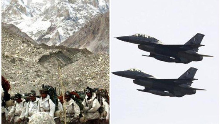 सियाचिन ग्लेशियर में पाकिस्तानी लड़ाकू विमानों ने उड़ान भरी