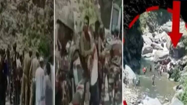 अमरनाथ यात्रा के लिए जा रही बस खाई में गिरी