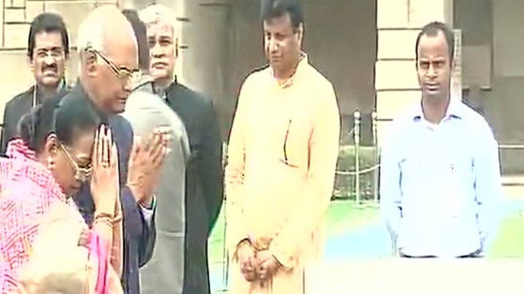 रामनाथ कोविंद और सविता कोविंद