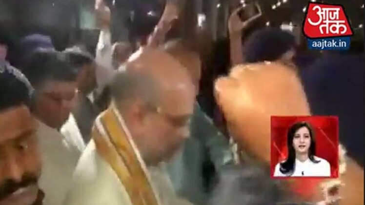 अमित शाह का स्वागत