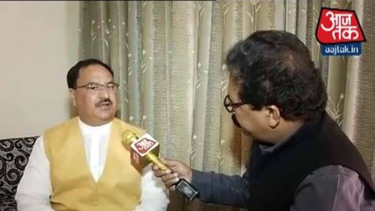 केंद्रीय स्वास्थ्य मंत्री जेपी नड्डा से बातचीत