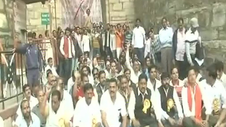 चितौड़गढ़ में  पद्मावती के खिलाफ प्रदर्शन