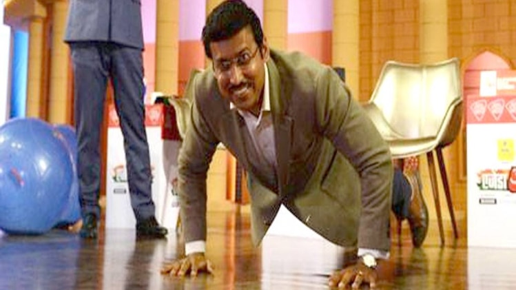 एजेंडा आज तक: राज्यवर्धन ने 20 सेकेंड में किए 17 पुश अप्स