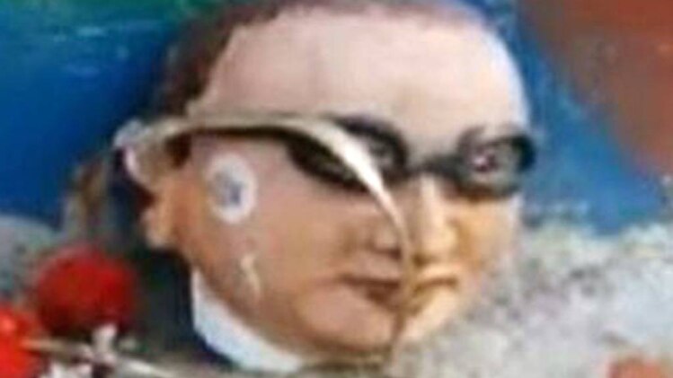 बीआर अंबेडकर की प्रतिमा को नुकसान पहुंचाया