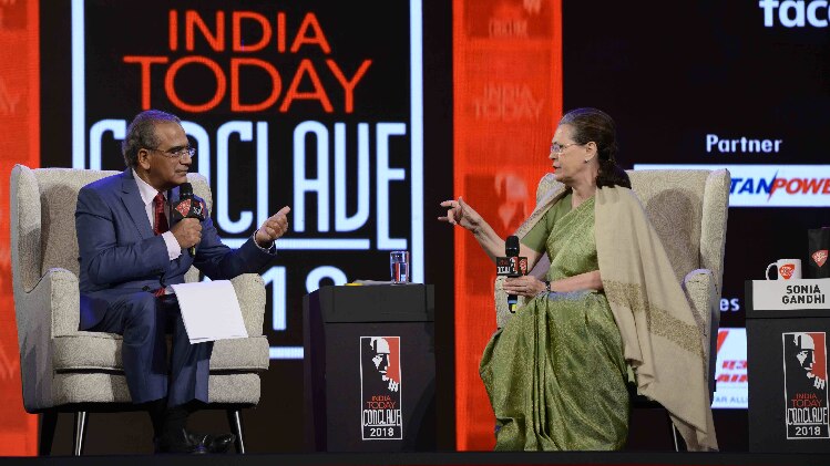 इंडिया टुडे कॉन्क्लेव में सोनिया गांधी