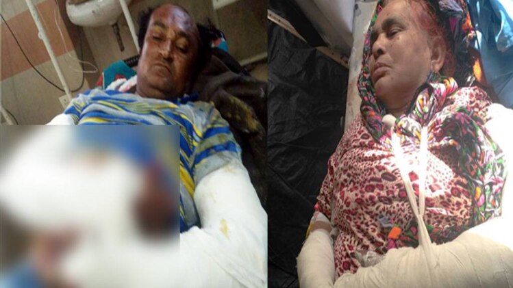 मां-बेटे के साथ बर्बरता