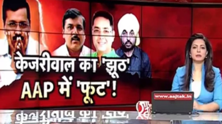 केजरीवाल का 'झूठ', आप में फूट!