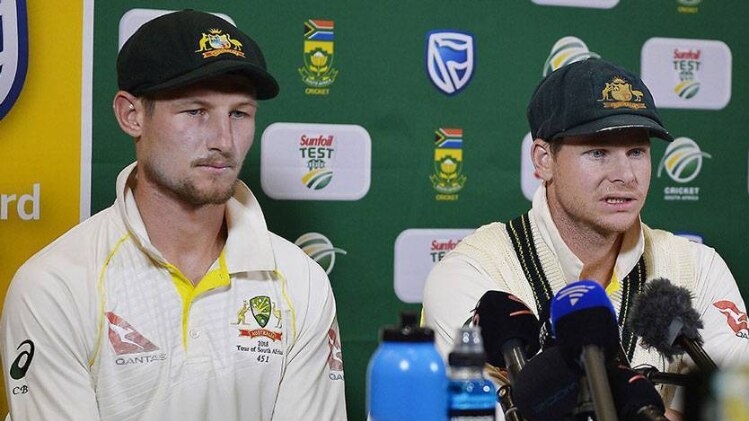 स्टीव स्मिथ के साथ कैमरून बेनक्रॉफ्ट (Photo - ICC)