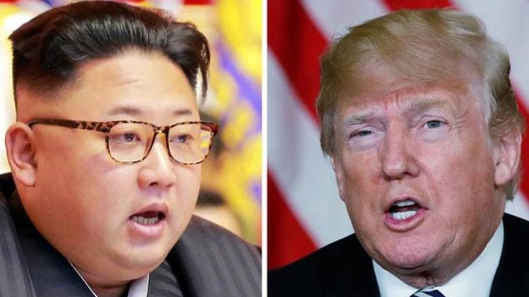 उत्तर कोरिया के सुप्रीम लीडर किम जोंग उन और अमेरिकी राष्ट्रपति डोनाल्ड ट्रंप