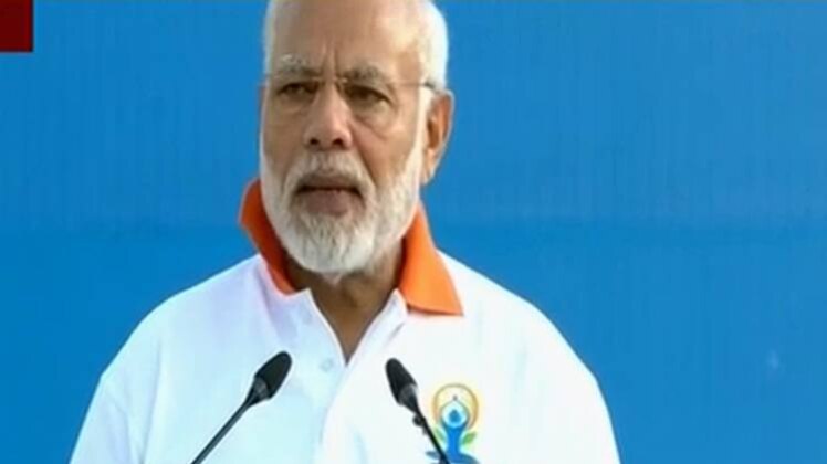 योग दिवस के मौके पर पीएम मोदी का संबोधन
