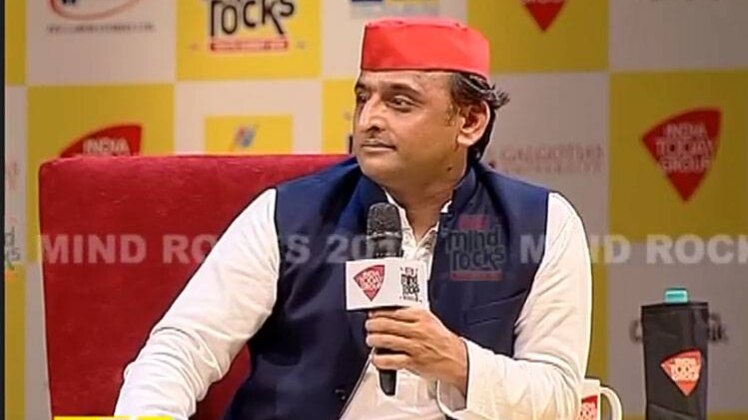 इंडिया टुडे माइंड रॉक्स में अखिलेश यादव