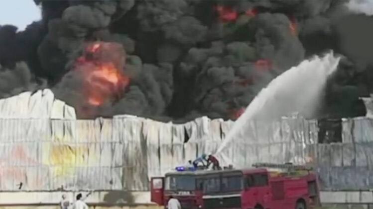 हादसे में करोड़ों रुपये के नुकसान का अंदाजा