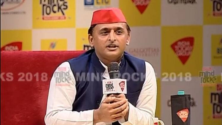 इंडिया टुडे माइंड रॉक्स में अखिलेश यादव
