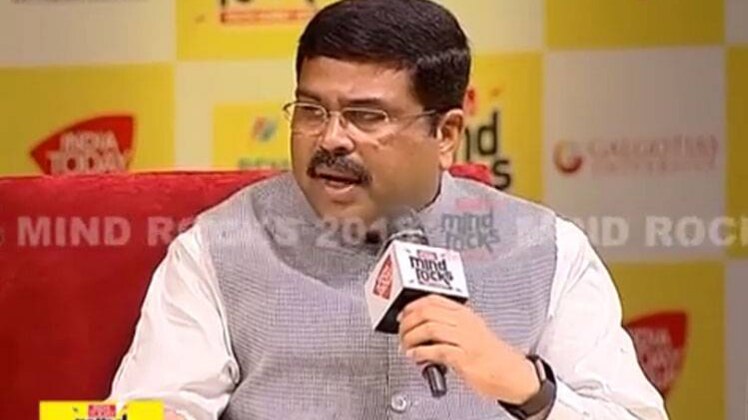 इंडिया टुडे माइंड रॉक्स में धर्मेंद्र प्रधान