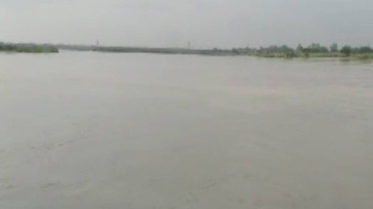 यमुना नदी खतरे के पास