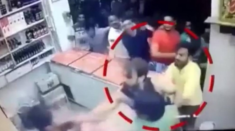 बीजेपी नेता की गुंडागर्दी