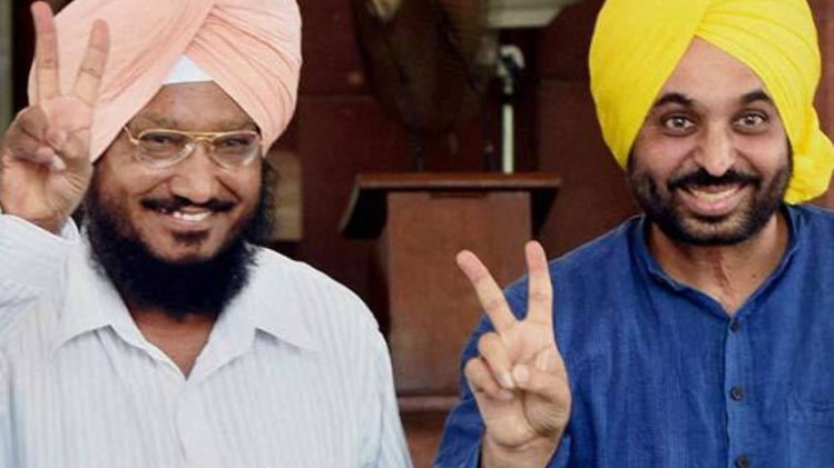 सांसद भगवंत मान को भी मिला आप का टिकट (फाइल फोटो: PTI)