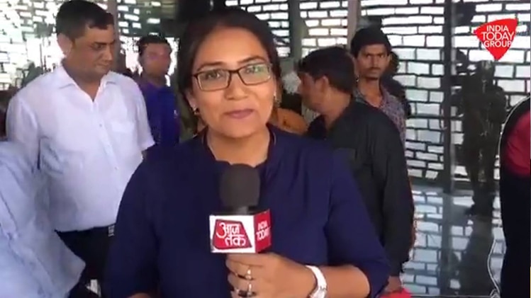 स्टैच्यू ऑफ यूनिटी से आजतक संवाददाता की रिपोर्ट