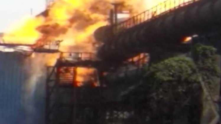 छत्तीसगढ़ के स्टील प्लांट में बड़ा हादसा