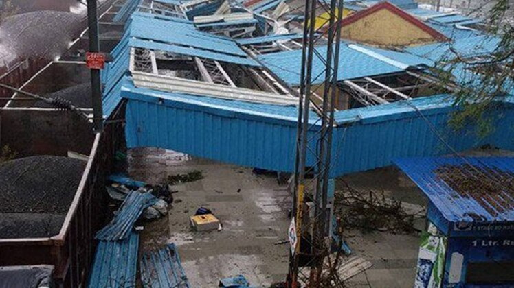 तितली तूफान ने मचाई तबाही (फोटो- ANI)