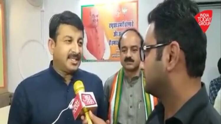 मनोज तिवारी से आजतक संवाददाता ने की बातचीत