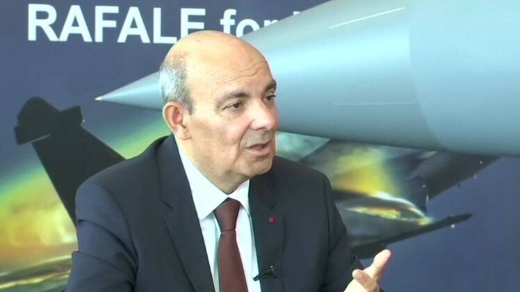 दसॉ के सीईओ एरिक ट्र‍ैपियर (Photo - ANI)