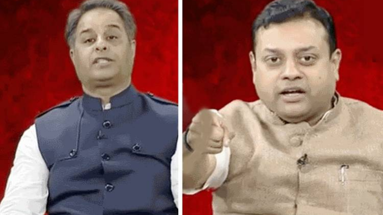 संबित पात्रा और कांग्रेस से राजीव त्‍यागी