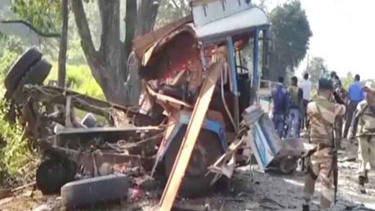 हमले के बाद की तस्वीर