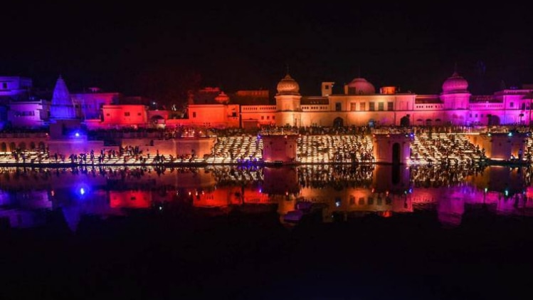 अयोध्या में दीपोत्सव(PTI)