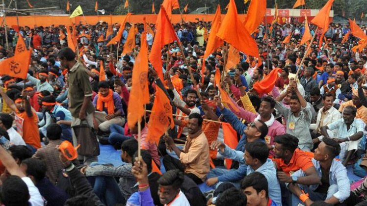 हिन्दू जागरण मंच की रैली (फोटो-PTI)