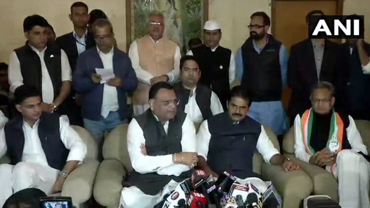 राजस्थान में विधायक दल की बैठक