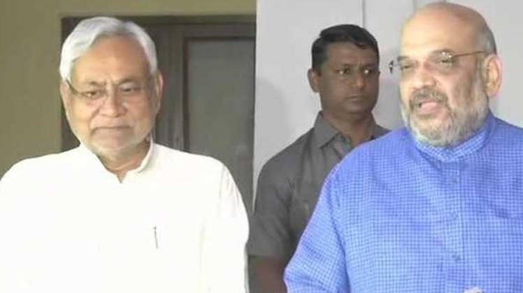 नीतीश कुमार और अमित शाह(फोटो- ANI)