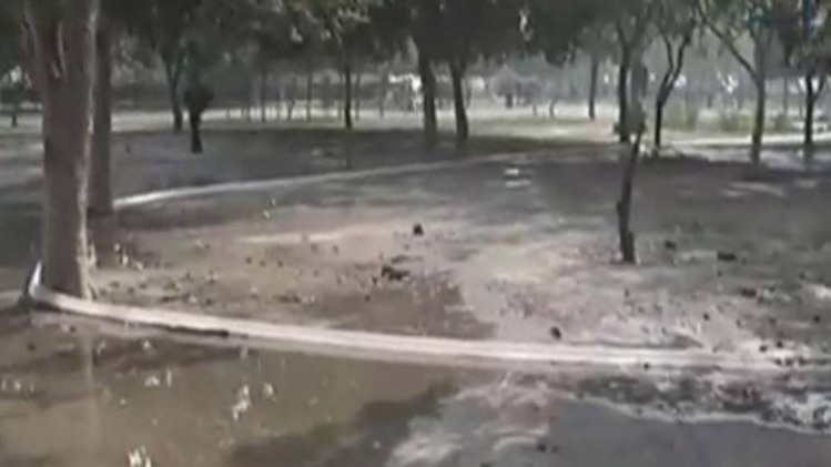 पार्क में पानी