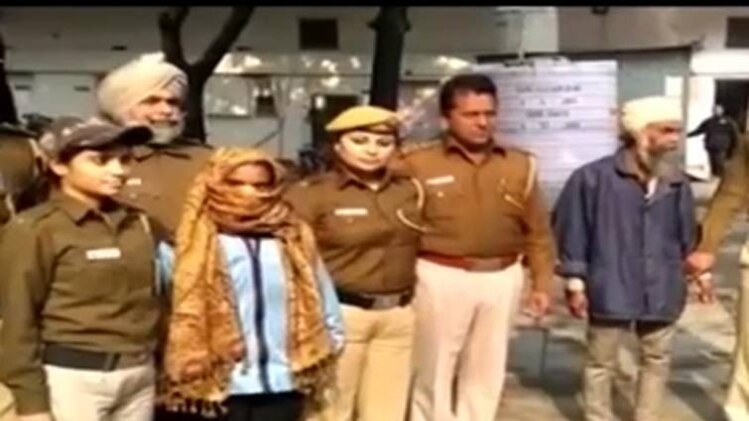 पुलिस की गिरफ्त में आरोपी