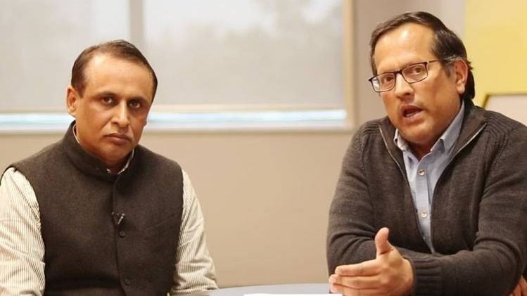 राहुल मिश्र और इंडिया टुडे के संपादक अंशुमान तिवारी