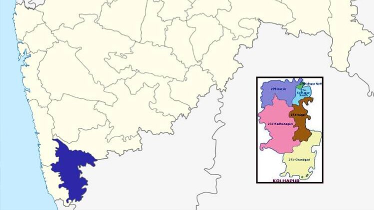 कोल्हापुर लोकसभा सीट का नक्शा