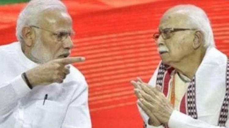 प्रधानमंत्री नरेंद्र मोदी और लालकृष्ण आडवाणी (फाइल फोटो)