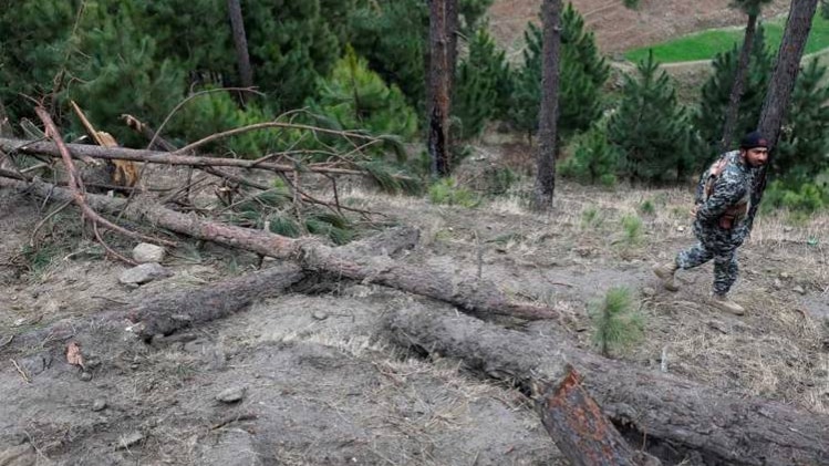 बालाकोट में एयर स्ट्राइक के सबूत(फोटो-रायटर्स)