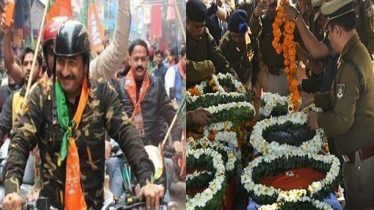 मनोज तिवारी सेना की बर्दी में( फाइल फोटो)