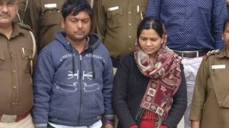 पुलिस ग‍ि‍रफ्त में आरोपी(फोटो-चिराग गोठी)