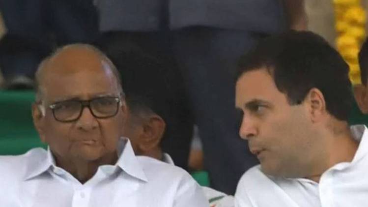 राहुल गांधी और शरद पवार