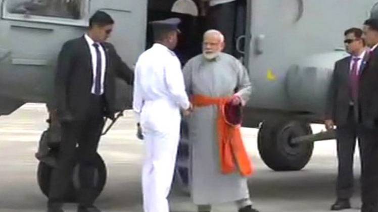 PM नरेंद्र मोदी केदारनाथ पहुंचे